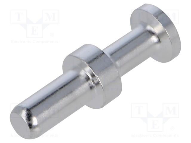 Heavy Duty Connector Contact, CLASS CG Series, Pin, 7 AWG, Crimp, 100 A, Brass