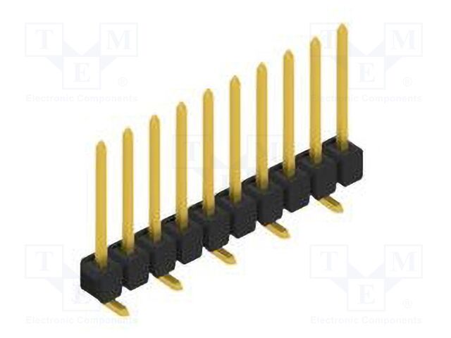 Connector: pin strips; pin header; male; PIN: 10; 2.54mm; SMT; 1x10
