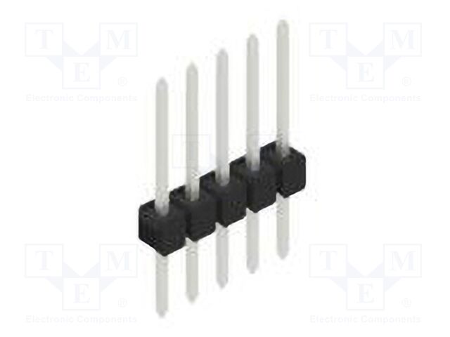 Connector: pin strips; pin header; male; PIN: 5; 2.54mm; THT; 1x5