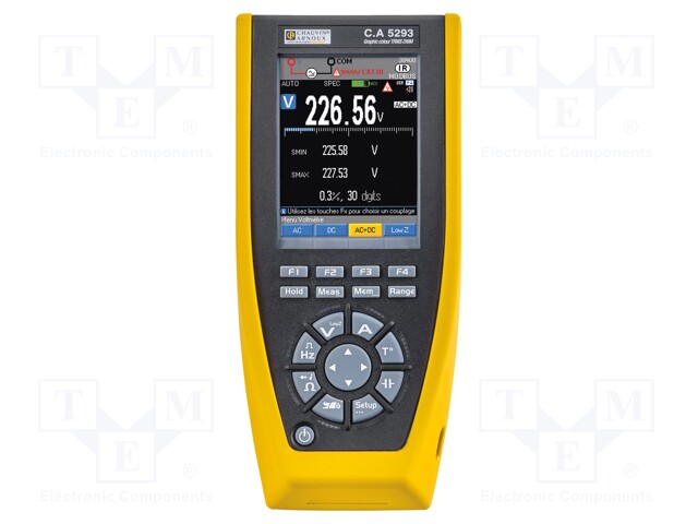 Digital multimeter; 5x/s; VDC: 100m/1000m/10/100/1000V; True RMS