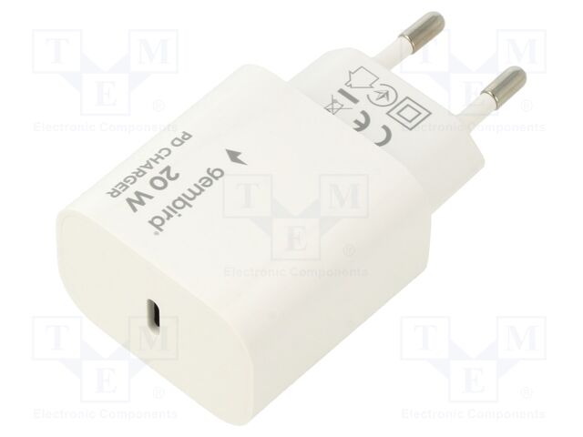 Power supply: switching; mains,plug-in; 5VDC,; 3A; 20W; 42x27x79mm