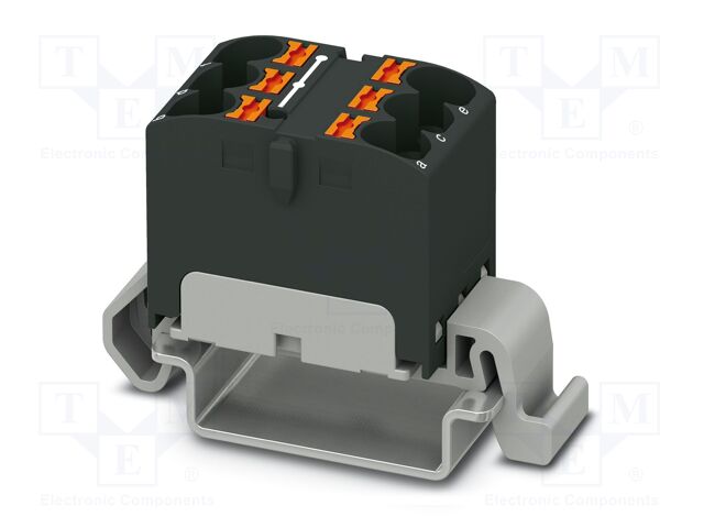 Splice terminal: rail; 32A; 800V; push-in; PA; 0.2÷6mm2; W: 18.5mm