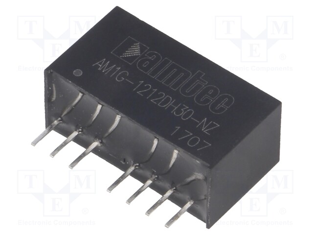 Converter: DC/DC; 1W; Uin: 9÷18V; Uout: 12VDC; Uout2: -12VDC; SIP8