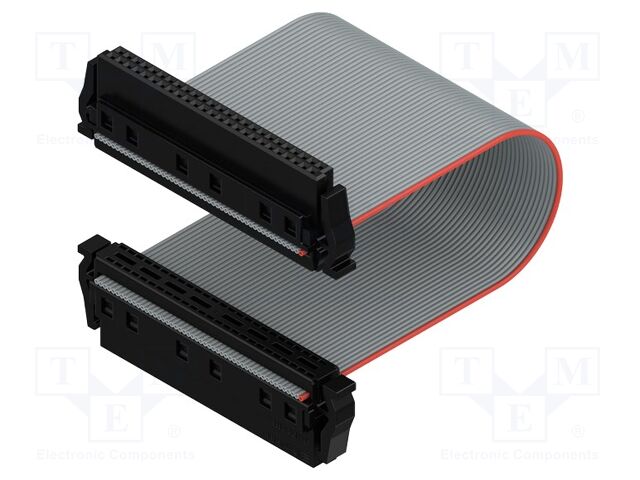 Ribbon cable with IDC connectors; Contacts ph: 1.27mm; PIN: 2x25