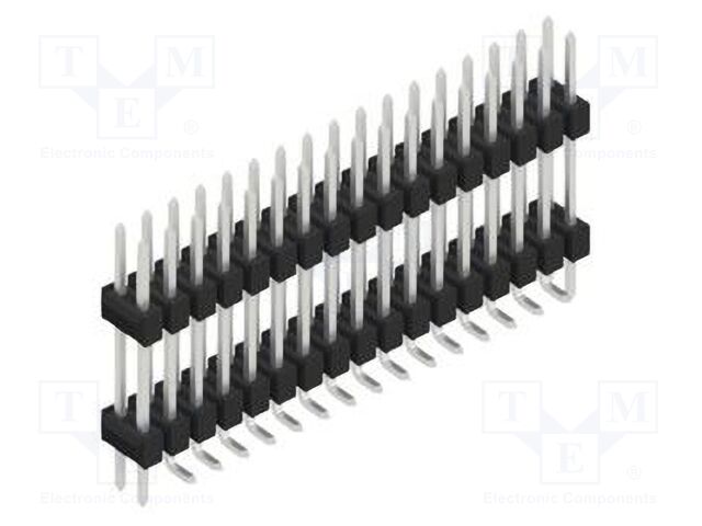 Connector: pin strips; pin header; male; PIN: 34; 2.54mm; SMT; 2x17
