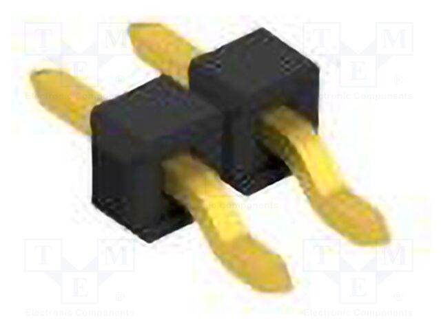 Connector: pin strips; pin header; male; PIN: 2; 2.54mm; SMT; 1x2