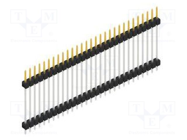 Connector: pin strips; pin header; male; PIN: 29; 2.54mm; THT; 1x29