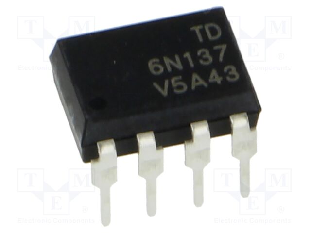Optocoupler; THT; OUT: logic; 5kV; DIP8; Colour: black