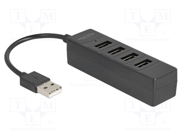 Hub USB; USB A socket x4,USB A plug; PnP,LED status indicator