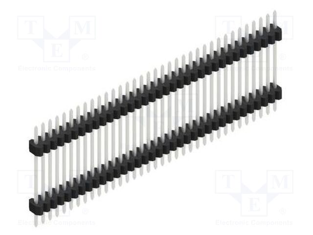 Connector: pin strips; pin header; male; PIN: 35; 1.27mm; THT; 1x35