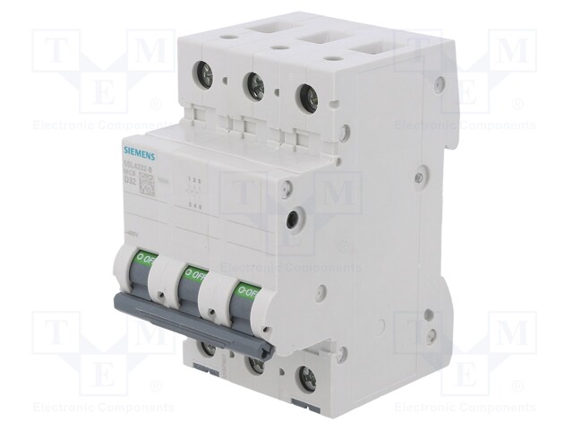 Circuit Breaker, MCB, 5SL4, 3P, 10 kA, 400 V, 32 A