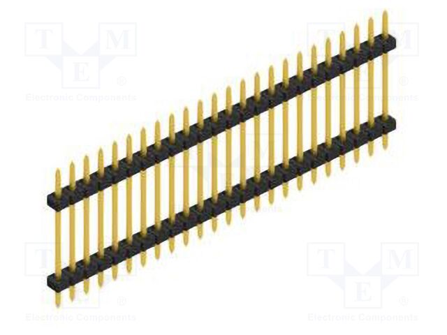 Connector: pin strips; pin header; male; PIN: 24; 2mm; THT; 1x24