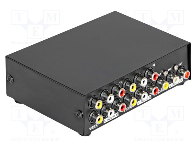 Switch; Input: RCA socket x12,RCA socket x3; black