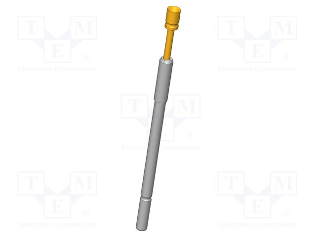 Test needle; Operational spring compression: 4mm; 5A; Ø: 2mm; 0.8N