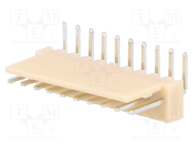 Socket; wire-board; male; NS25; 2.54mm; PIN: 10; THT; 250V; 3A; tinned