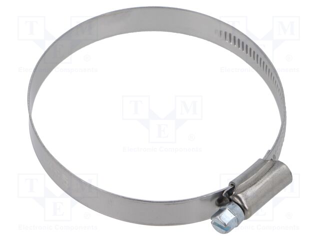 Worm gear clamp; W: 12mm; Clamping: 68÷85mm; stainless steel; G; W4