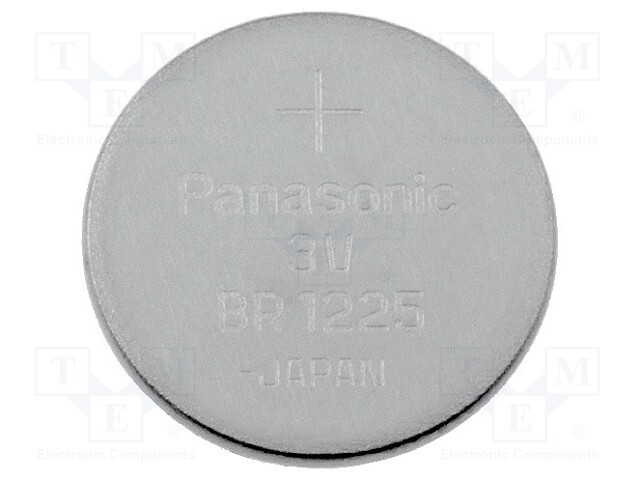 Battery: lithium; 3V; BR1225,coin; Ø12x2.5mm; 48mAh