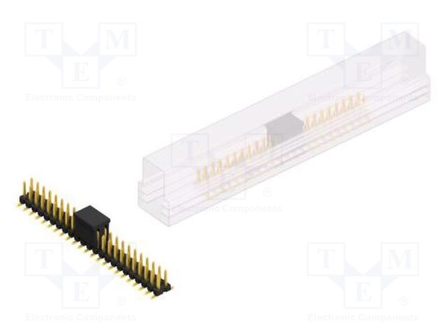 Connector: pin strips; pin header; male; PIN: 46; 2.54mm; SMT; 2x23