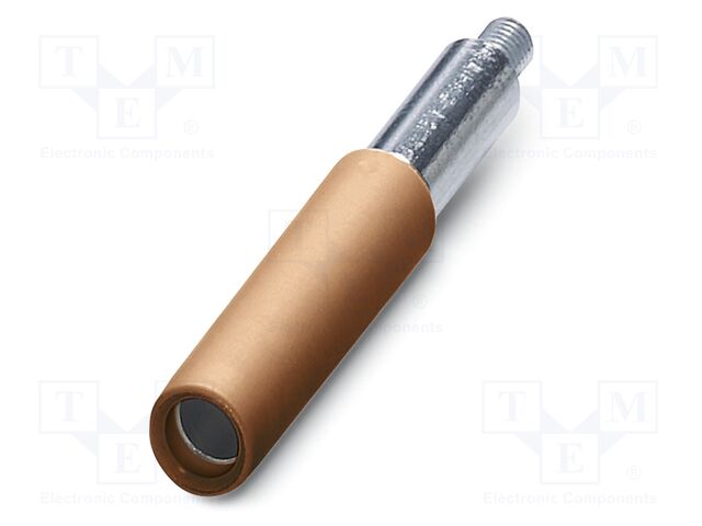 Connector: plug-in; screw terminal; L: 15mm; ways: 1; W: 6mm; H: 6mm