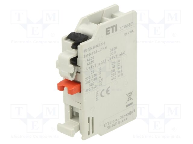 Auxiliary contacts; Series: CEM; Leads: screw terminals