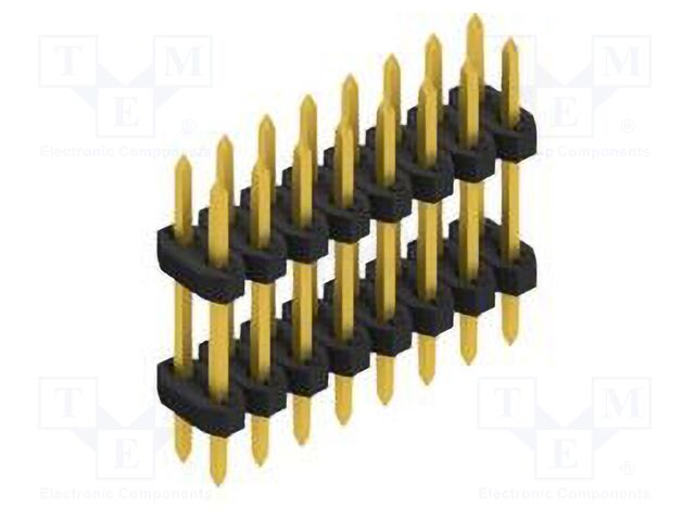 Connector: pin strips; pin header; male; PIN: 16; 2mm; THT; 2x8; 100V