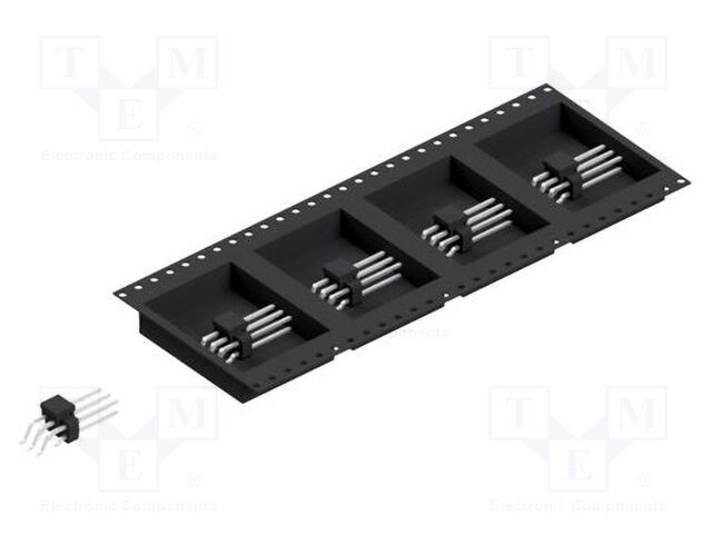 Connector: pin strips; pin header; male; PIN: 6; 2.54mm; SMT; 2x3