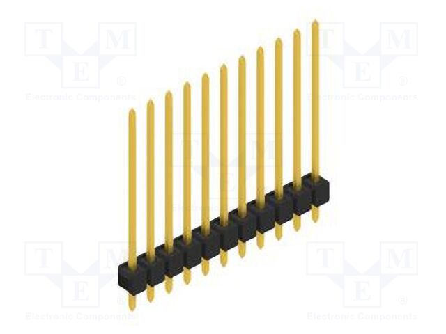 Connector: pin strips; pin header; male; PIN: 11; 2.54mm; THT; 1x11