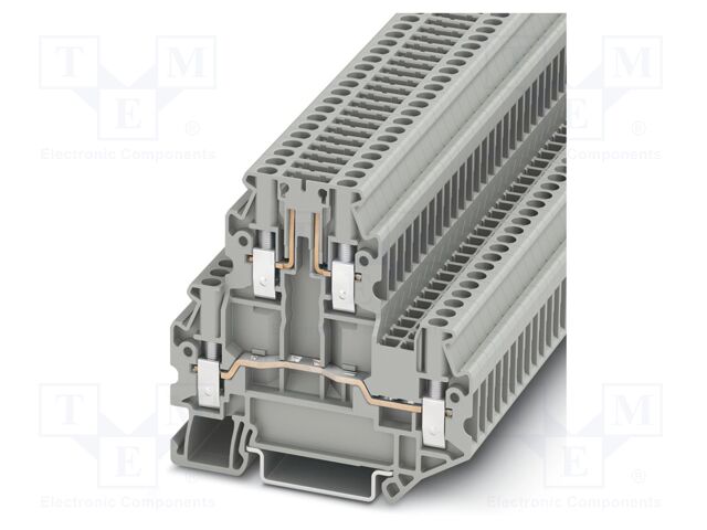 Splice terminal: rail; PA; L: 64.4mm; terminals: 4; W: 5.2mm
