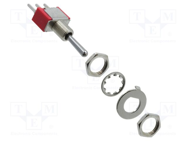 Switch: toggle; Pos: 2; SPDT; ON-ON; 2A/250VAC; 5A/28VDC; -30÷85°C