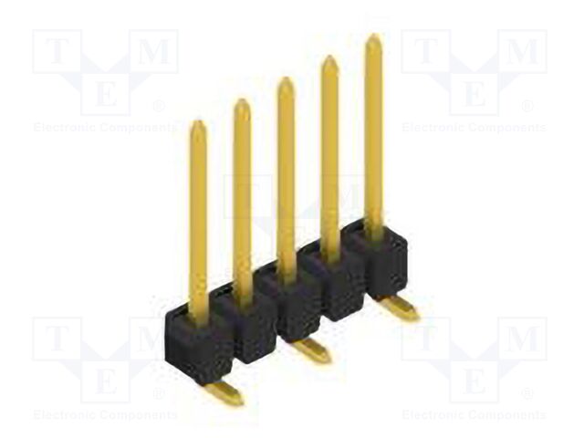 Connector: pin strips; pin header; male; PIN: 5; 2.54mm; SMT; 1x5