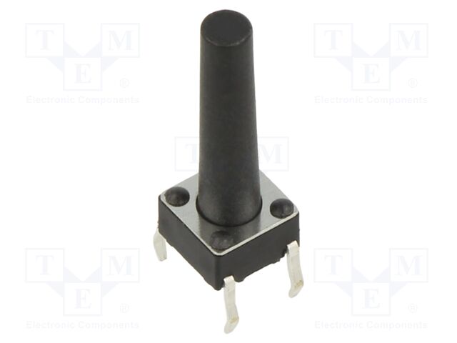 Microswitch TACT; SPST; Pos: 2; 0.05A/12VDC; THT; 2.45N; 6x6x3.5mm