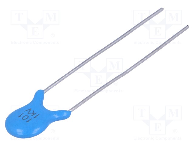 Capacitor: ceramic; 100pF; 1kV; SL; ±10%; THT; 5mm