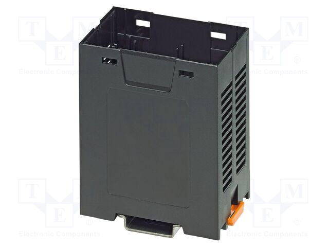 Enclosure base; black; UL94V-0; EH 45; for DIN rail mounting