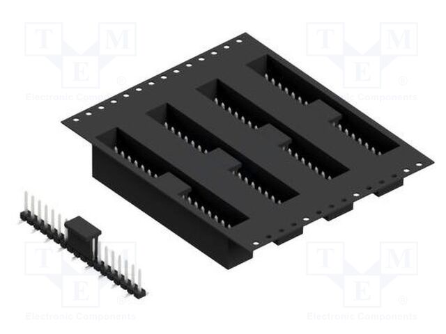 Connector: pin strips; pin header; male; PIN: 18; 2.54mm; SMT; 1x18
