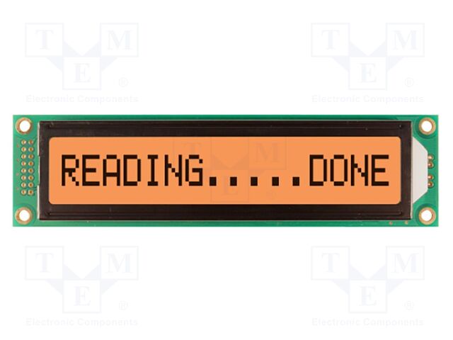 Display: LCD; FSTN Positive; 16x1; 151x40mm; LED; 5V