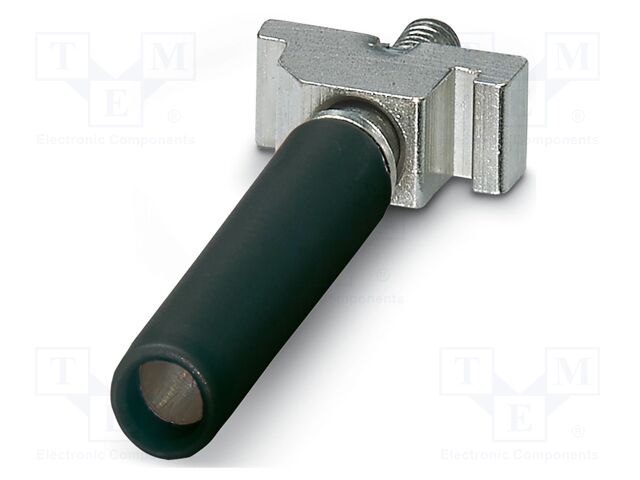 Test socket; L: 44mm; W: 6mm; H: 4.8mm; Body: black