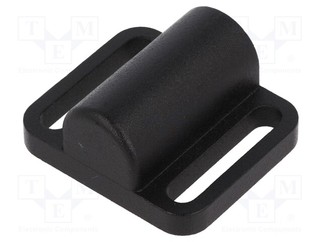 Locator; for spring latches; W: 46mm; Mat: zinc alloy; Øhole: 12mm