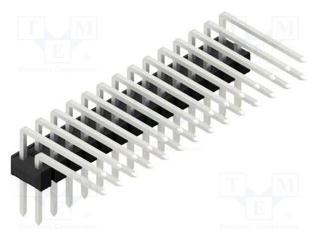 Connector: pin strips; pin header; male; PIN: 28; 2.54mm; THT; 2x14