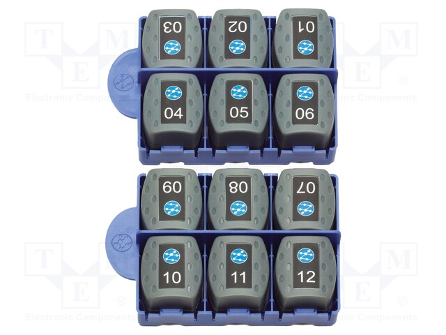 Set of active remotes; RJ45; 12pcs.