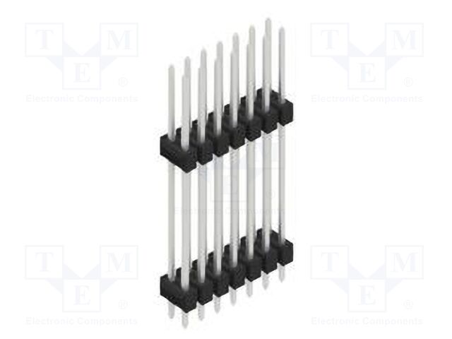 Connector: pin strips; pin header; male; PIN: 14; 2.54mm; THT; 2x7
