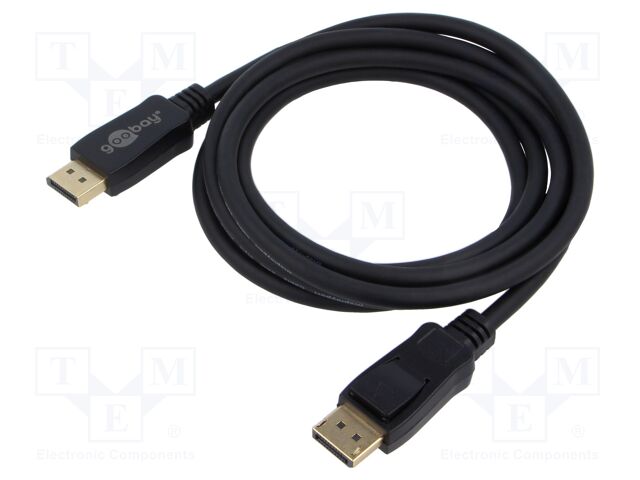 Cable; DisplayPort 2.0,HDCP 2.2; DisplayPort plug,both sides