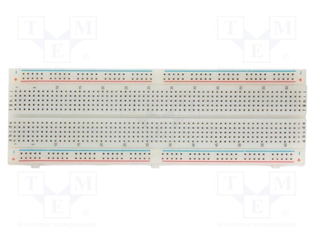 Board: universal; prototyping,solderless; 10x85x214mm; 30V