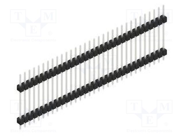 Connector: pin strips; pin header; male; PIN: 32; 2.54mm; THT; 1x32