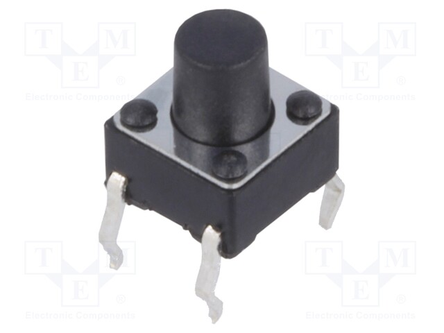 Microswitch TACT; SPST-NO; Pos: 2; 0.05A/12VDC; THT; none; 1.6N