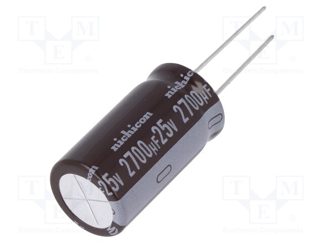 Capacitor: electrolytic; low impedance; THT; 2700uF; 25VDC; ±20%