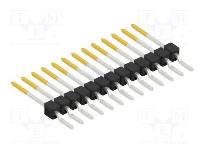 Connector: pin strips; pin header; male; PIN: 13; 2.54mm; SMT; 1x13