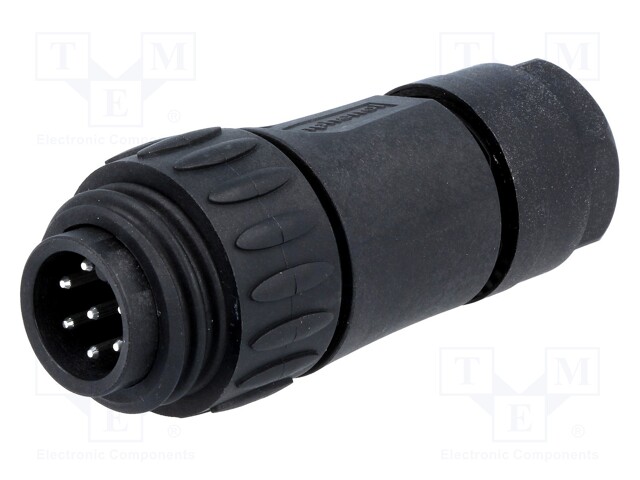 Connector: circular; plug; PIN: 7; male; soldering; silver plated