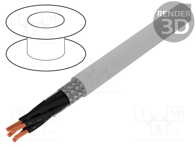 Wire; ÖLFLEX® CLASSIC 115 CY; 5x0,5mm2; tinned copper braid; PVC
