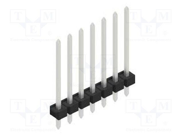 Connector: pin strips; pin header; male; PIN: 7; 2.54mm; THT; 1x7