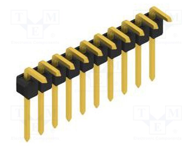 Connector: pin strips; pin header; male; PIN: 10; 2.54mm; THT; 1x10